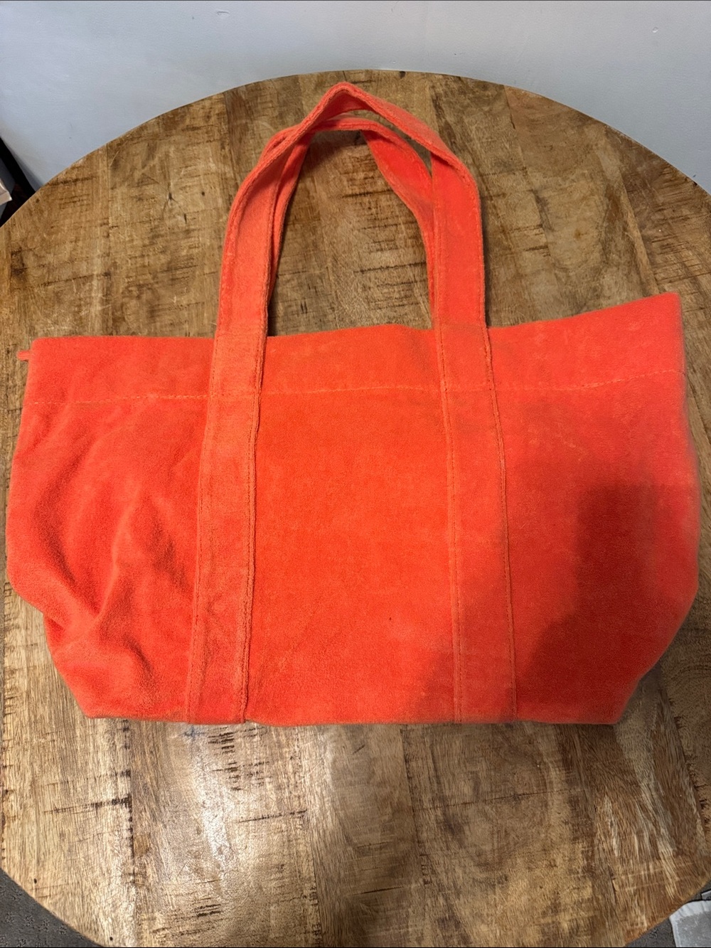 Shialeah Orange Suede Tote Bag - Women's Carryall